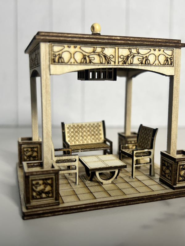 Pergola Kit 1:48 Quarter Scale