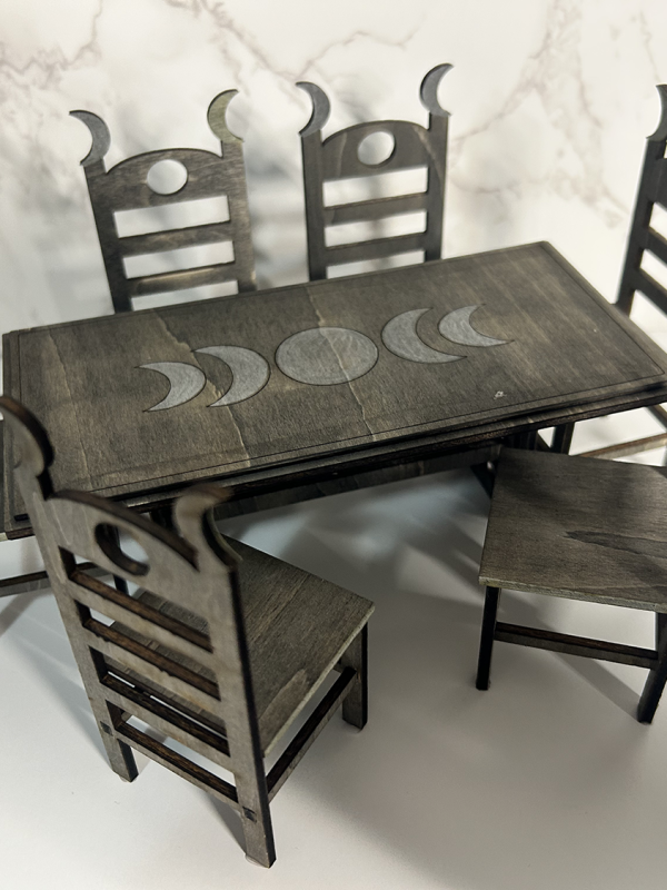 1:12 Moon Goddess Table & Chair Set (7PC)